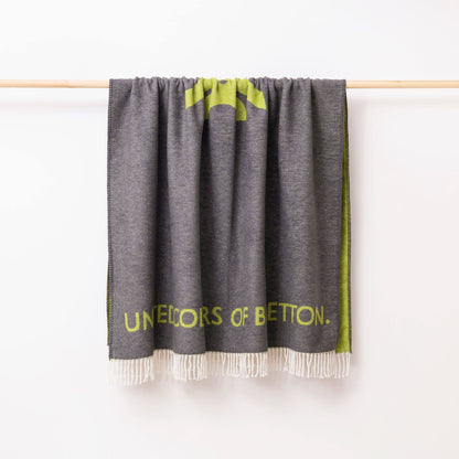 Manta 140x190cm 320gsm 60%algodón 40%acrílico En Marrón Y Verde Con Logo_5
