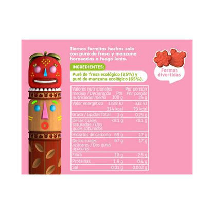 Pack de 2 Snacks Biológicos de Morango e Maçã, 25 g, Triboo