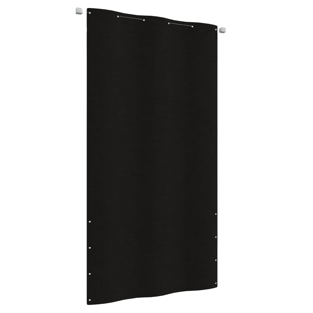 Vidaxl Toldo Pantalla Para Balcón De Tela Oxford Negro 120x240 Cm_0