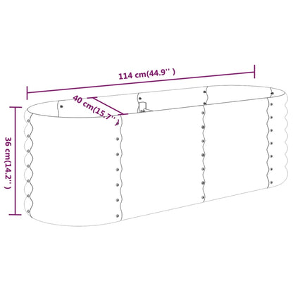 Jardinera De Acero Galvanizado Plateado 114x40x68 Cm_5