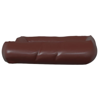 Vidaxl Cama Para Perros De Cuero Sintético Marrón 80x68x23 Cm_4