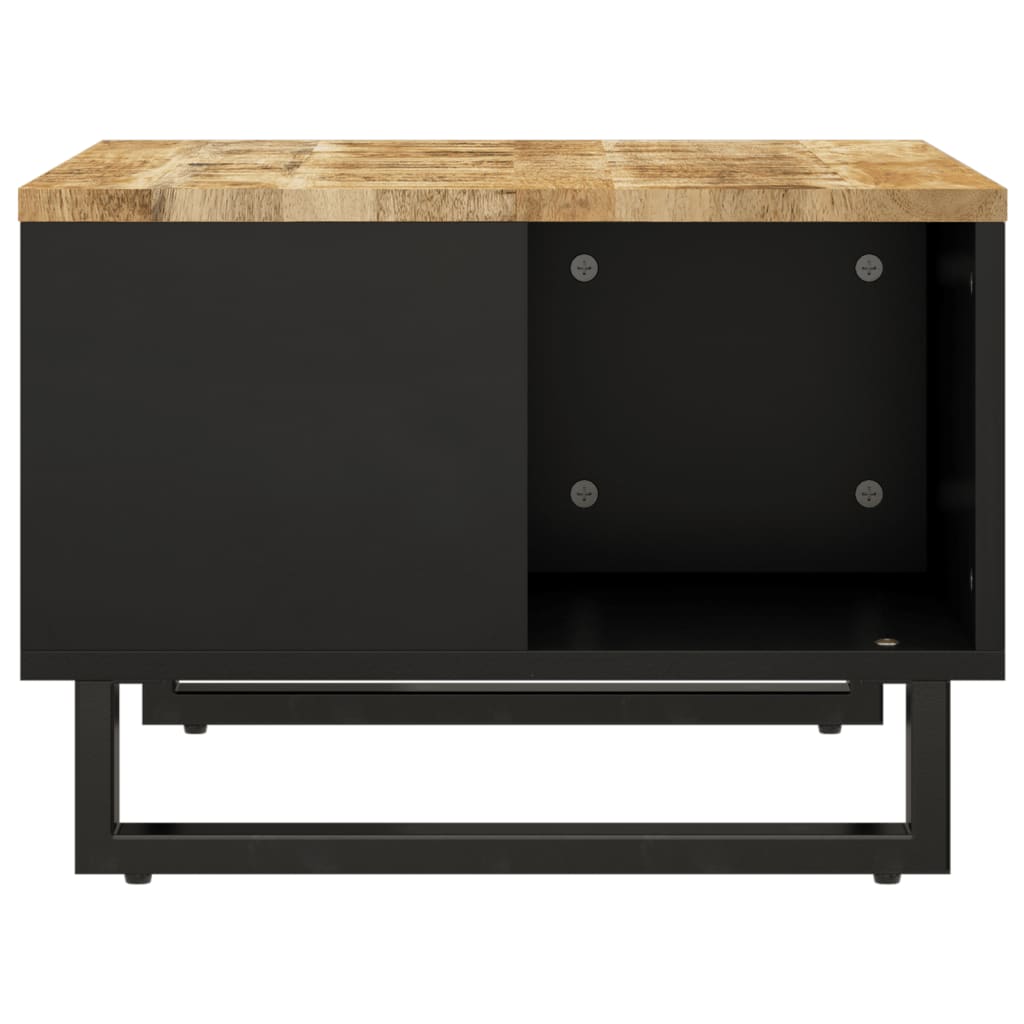 Mesa De Centro De Madera Maciza Mango 60x50x35 Cm_2