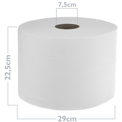 Rollo Bobina Industrial Papel Laminado De Doble Capa 2 Unidades_1