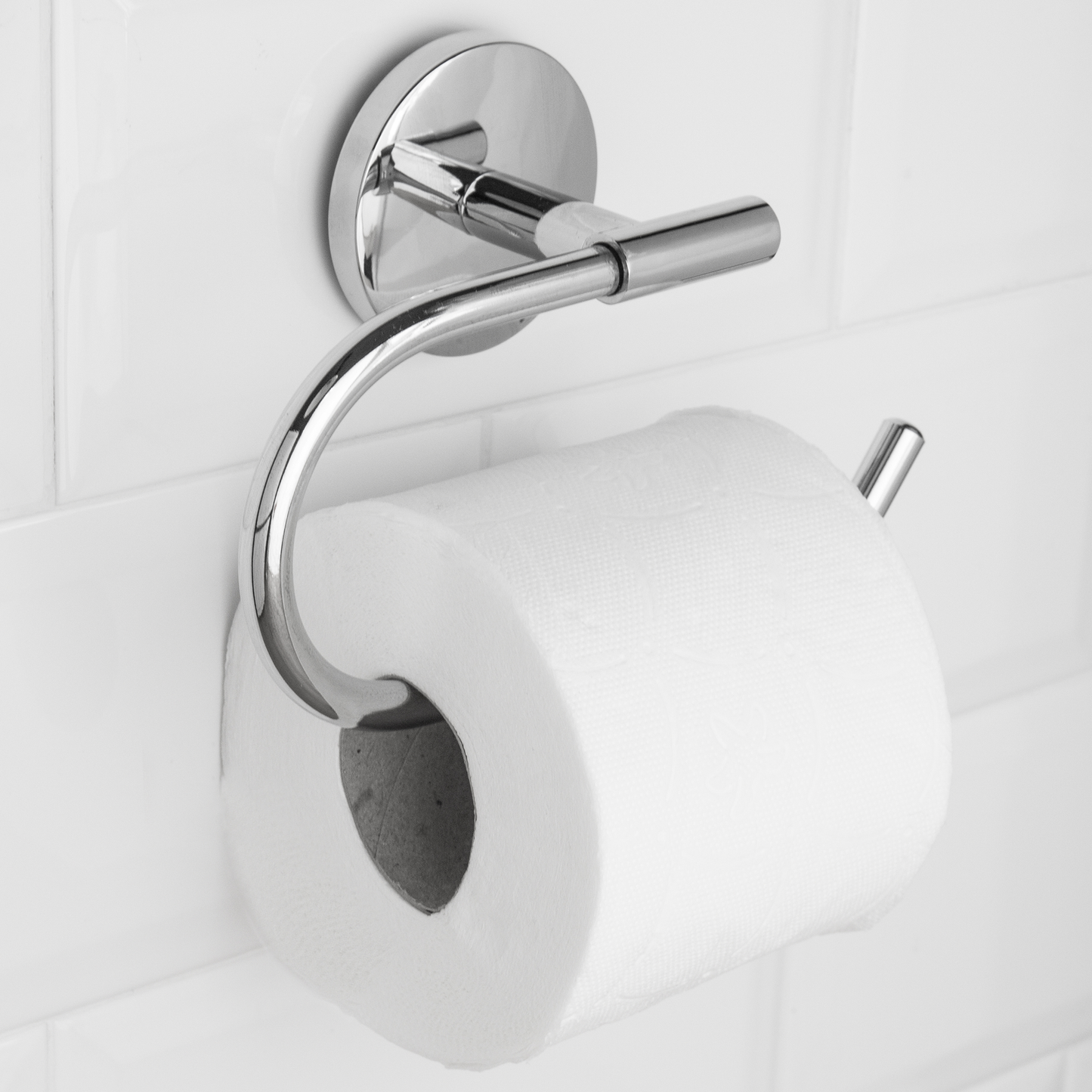 Portarrollos Wc Cromado Para Papel Higiénico Modelo Renne_2