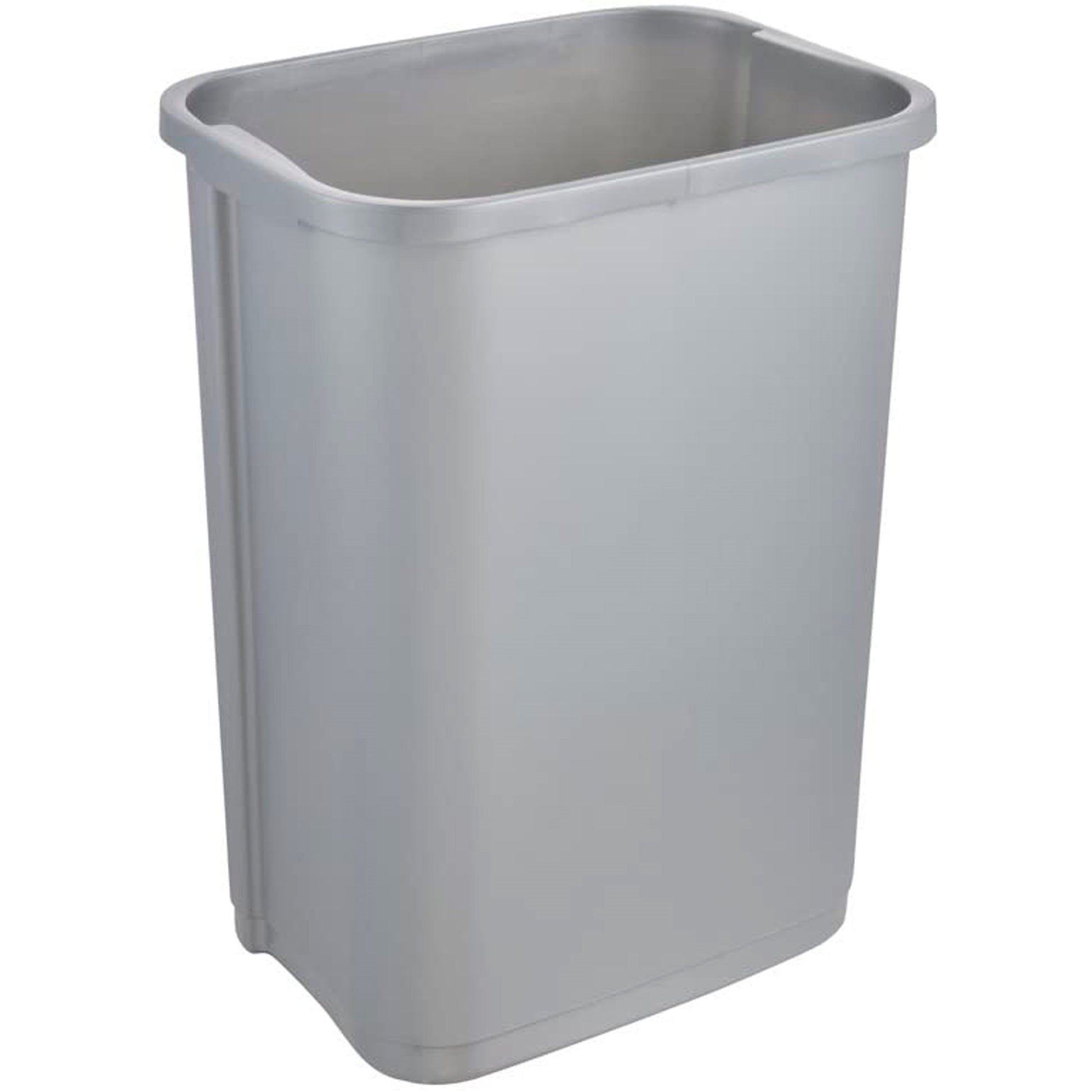 Pack De 3 Cubos De Basura Con Tapa Deslizante Swantje 10/25/50 Litros En Color Plateado_3
