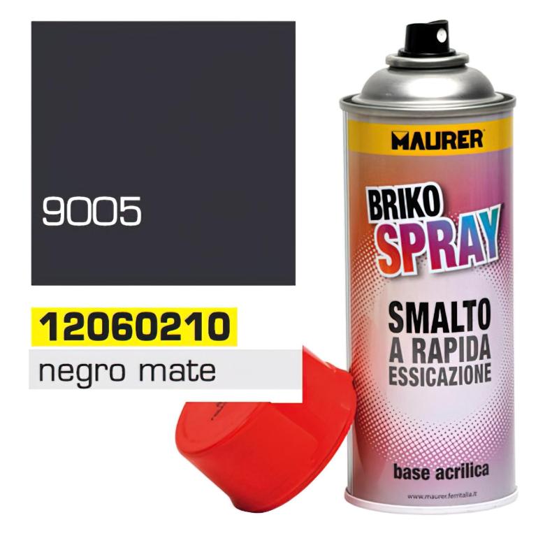 Spray Pintura Negro Mate Profundo 400 Ml.