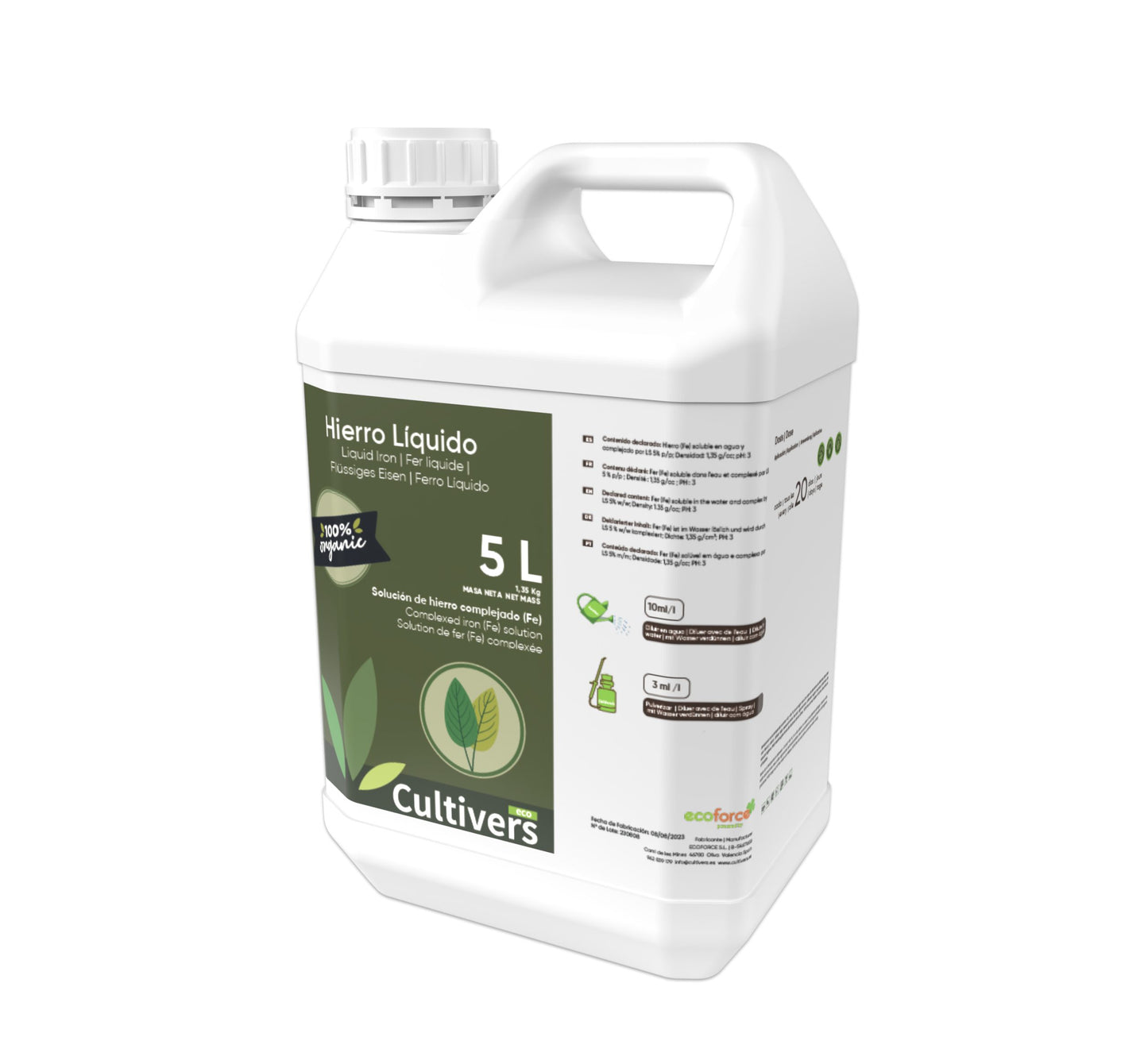 Hierro Liquido Para Plantas Cultivers