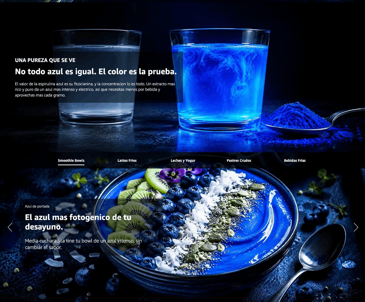 Espirulina Azul En Polvo Bio - 50g | Superalimento Ecológico Vegano Para Batidos, Smoothies Y Zumos_2