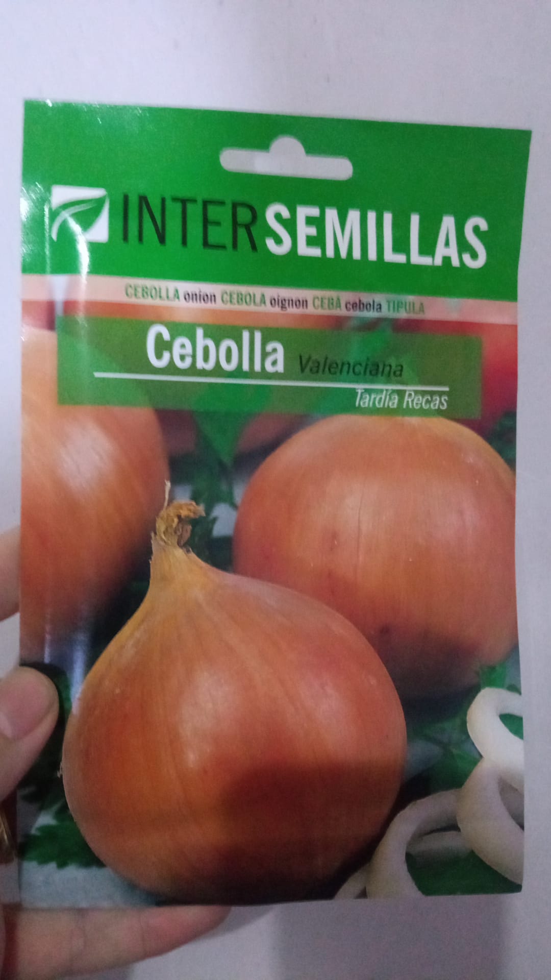 Sobre De Semillas De Cebolla Valenciana Tardia_0