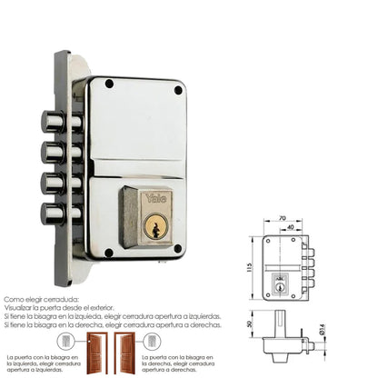 Cerradura Yale    8-hn/ Izquierda_1