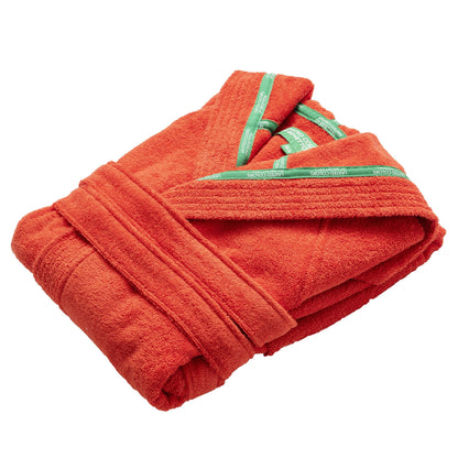 Albornoz Con Capucha L/xl 360gsm 100% Algodón Naranja Rainbow