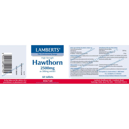 Espinheiro 2.500 mg Lamberts, 60 comprimidos