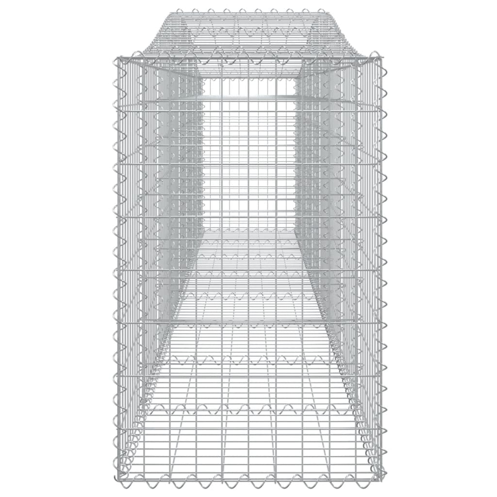 Cestas De Gaviones 2 Uds Forma De Arco Hierro 400x50x80/100 Cm_4