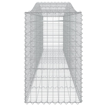 Cestas De Gaviones 2 Uds Forma De Arco Hierro 400x50x80/100 Cm_4