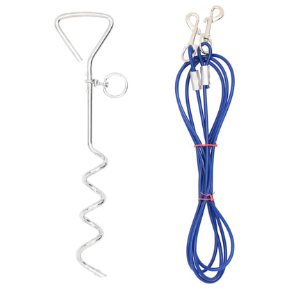 Cable De Amarre Para Perros Con Estaca De Tierra 3 M_1