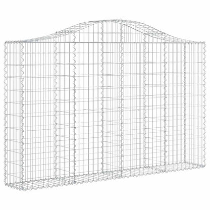Cestas De Gaviones 2 Uds Forma De Arco Hierro 200x30x120/140cm_2