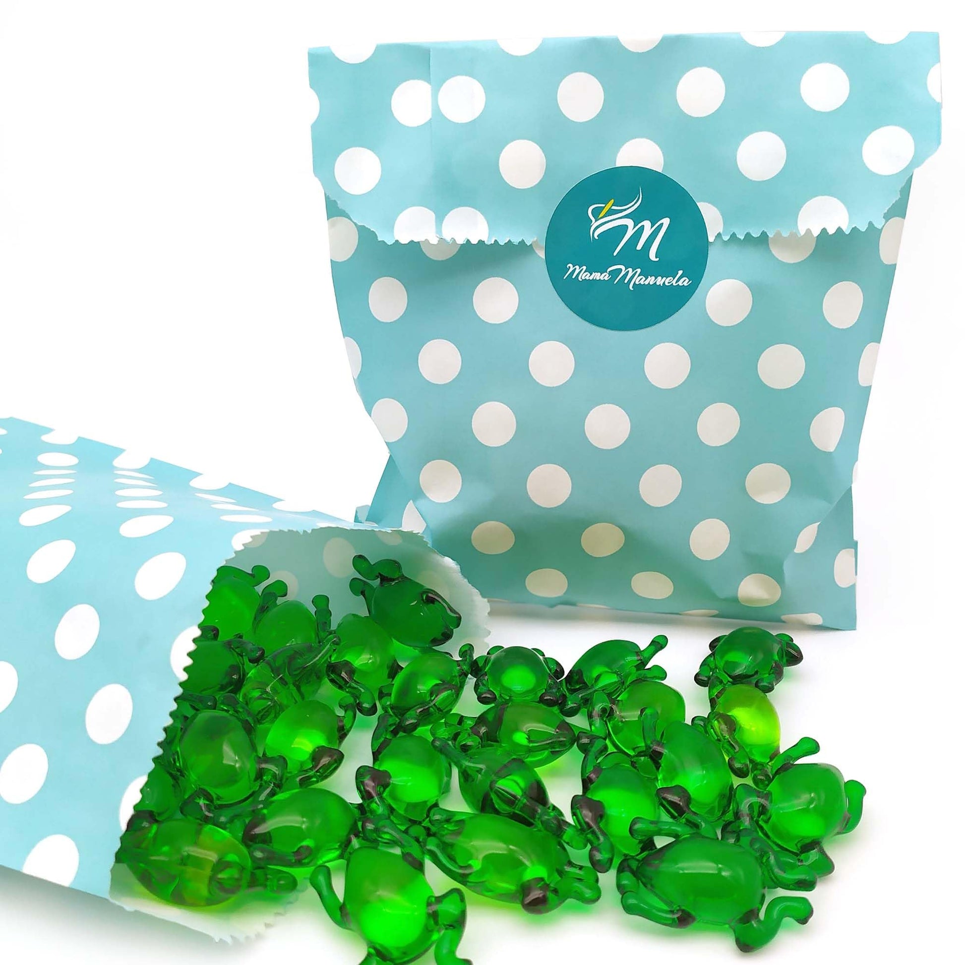 Pack Regalo 12 Perlas De Baño En Forma De Rana - Con Aceite De Soja - Hidrata, Suaviza Y Perfuma La Piel - Aroma Manzana_0