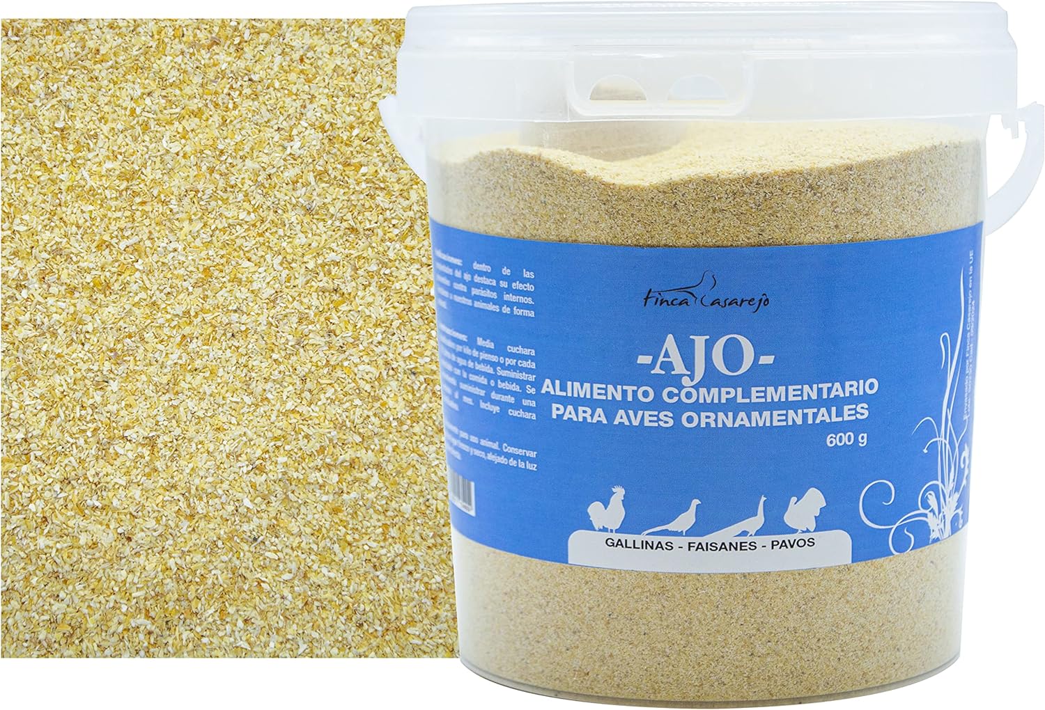 Ajo En Polvo Para La Desparasitación Interna De Los Animales - Previene Los Parásitos Internos - Bote De 600 G_0