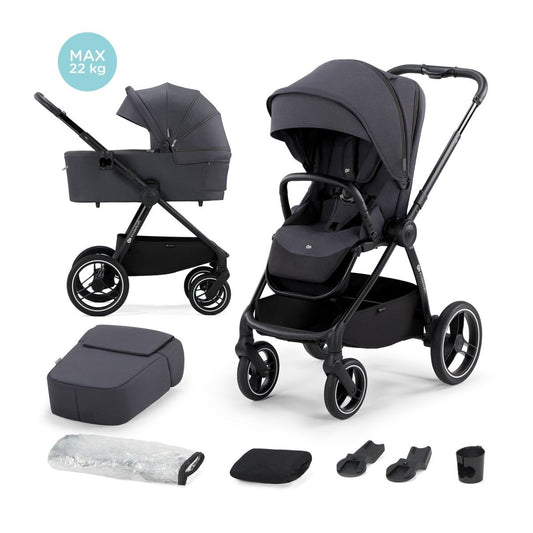Carrito De Bebé Nea Dos Piezas Capazo Duro Hasta 22 Kg Deep Grey_0