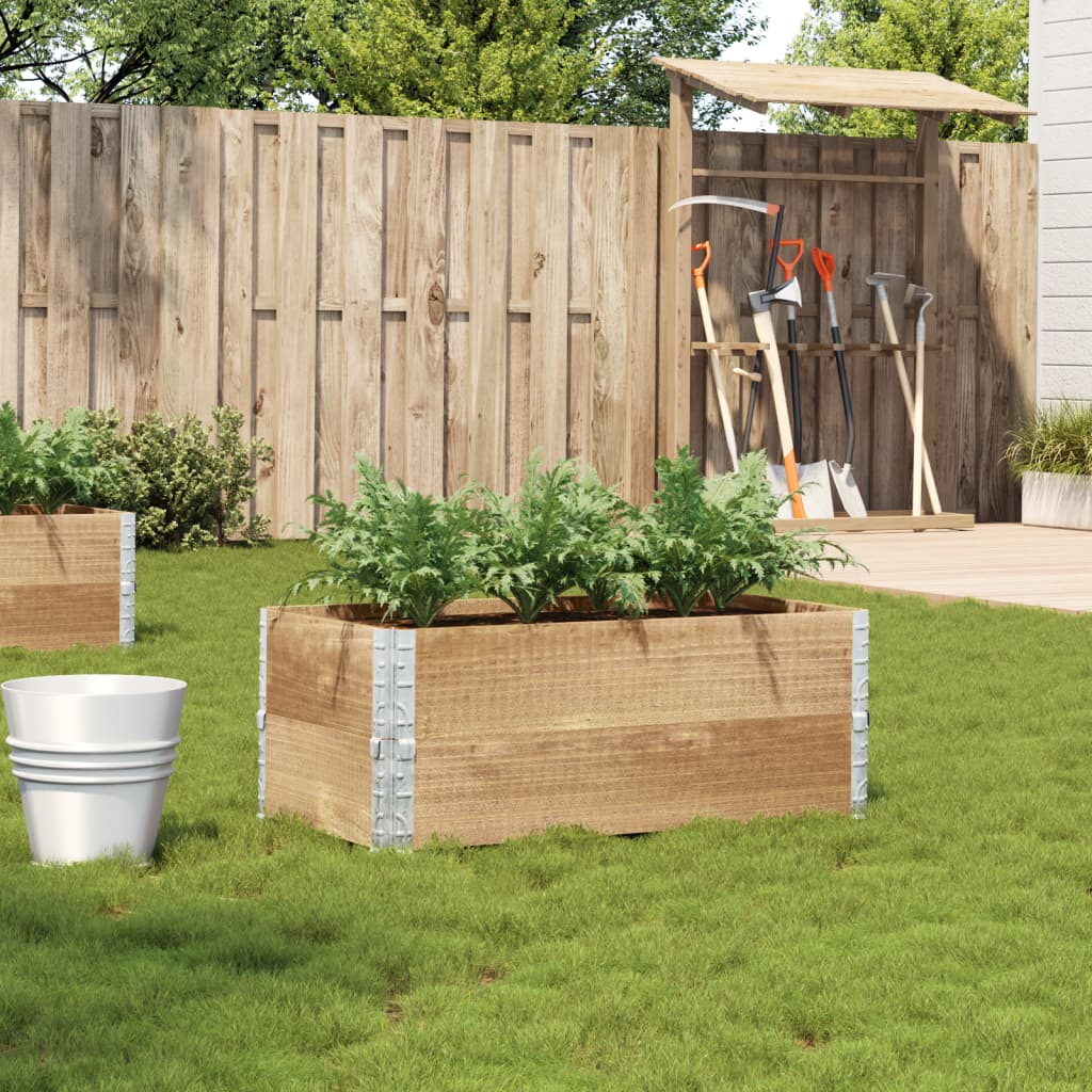 Jardinera De Madera Maciza De Pino 100x50 Cm_1