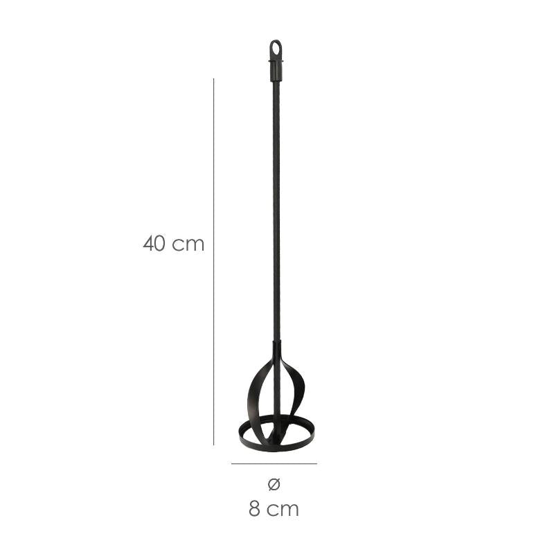 Mezclador Pinturas Para Taladro Ø 80 X 400 Mm. Mezclador / Agitador Pinturas, Cemento, Yeso