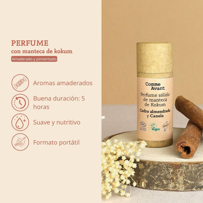 Perfume Sólido Amaderado Y Especiado Con Manteca De Kokum - Tonka Y Madera De Sándalo_4