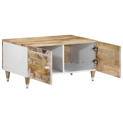 Mesa De Centro De Madera Maciza De Mango 80x50x40 Cm_1