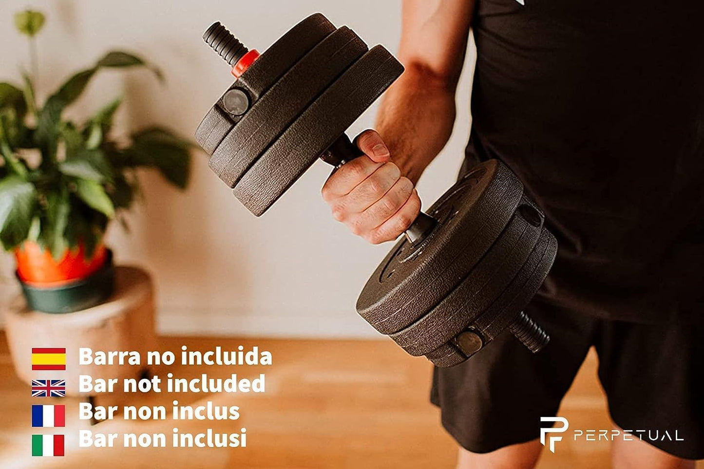 Discos De Pesas Perpetual De 1 Kg (paquete De 2) Piezas Sueltas Con Orificio De 25 Mm_1