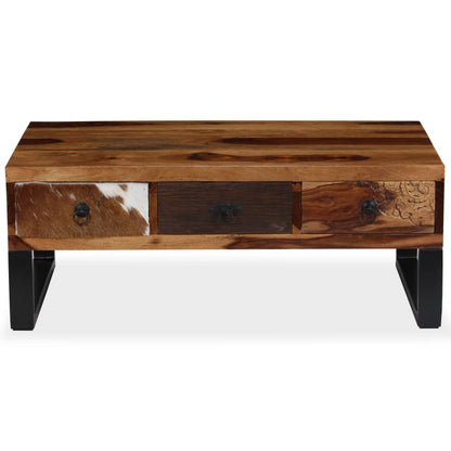 Mesa De Centro De Madera Maciza Sheesham 90x50x35 Cm_1