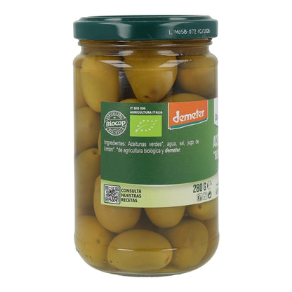 Azeitonas Verdes Gigantes Bio Organica Itália 280 gr