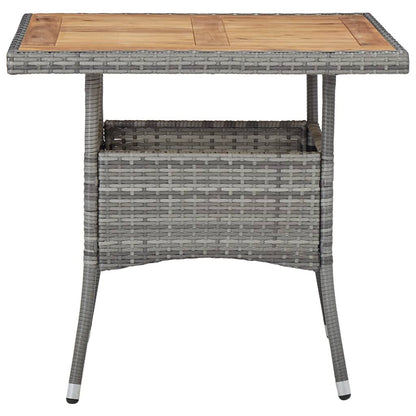 Vidaxl Set De Comedor Jardín 5 Pzas Ratán Sintético Madera Acacia Gris_3
