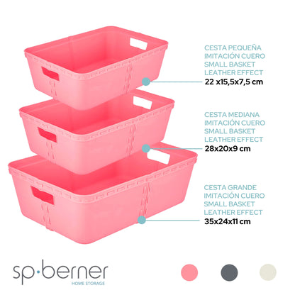 3x Life Story Cesta De Almacenaje T Medium Rose_2