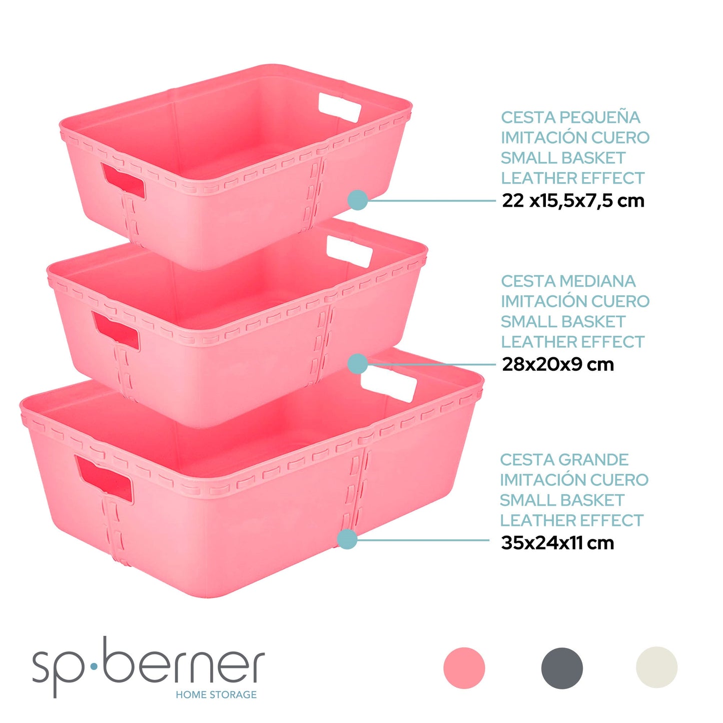 3x Life Story Cesta De Almacenaje T Small Rose_2