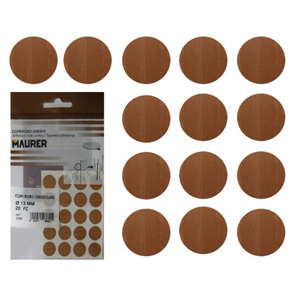 Tapatornillos Adhesivos Maple (blister 20 Unidades)