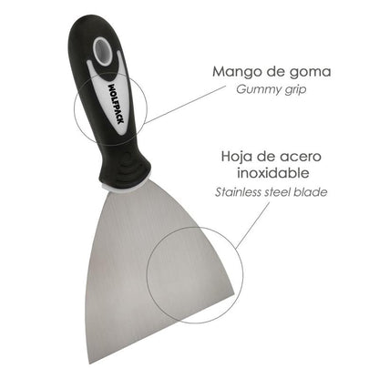 Espatula 40 Mm. Mango Goma Y Acero Inoxidable