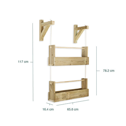 Vaso Vertical Big Woody 2 Tabuleiros Hortalia