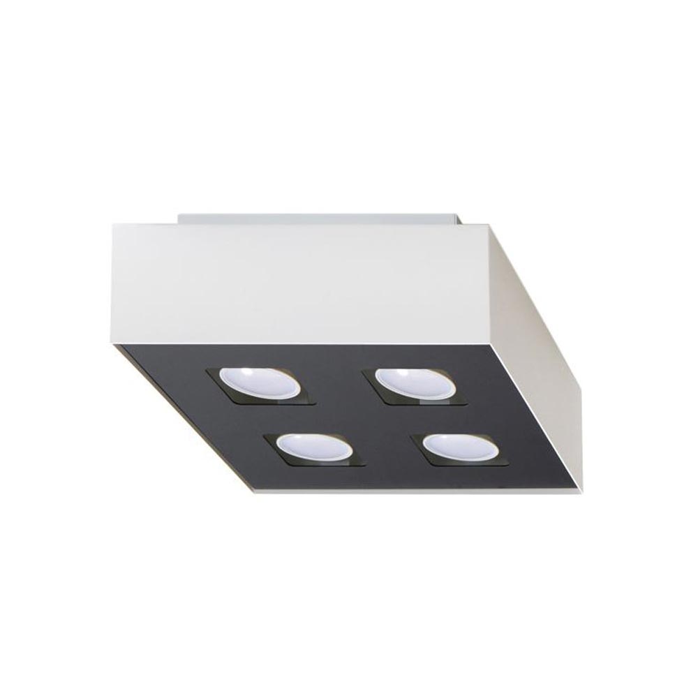 Aplique De Techo Mono 4 Blanco, Gu10_0