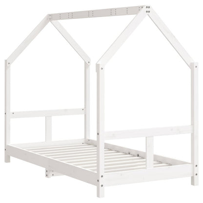 Vidaxl Estructura De Cama Para Niños Madera De Pino Blanco 80x160 Cm_5