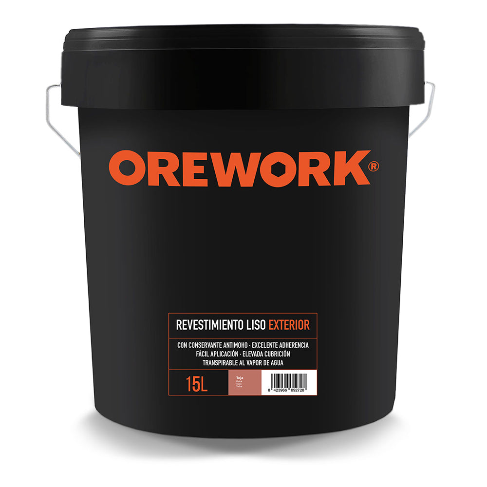 Revestimiento Liso Exterior Teja - 15 L_0