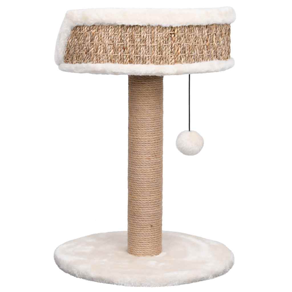 Árbol Para Gatos Con Poste Rascador Hierba Marina 49 Cm_4