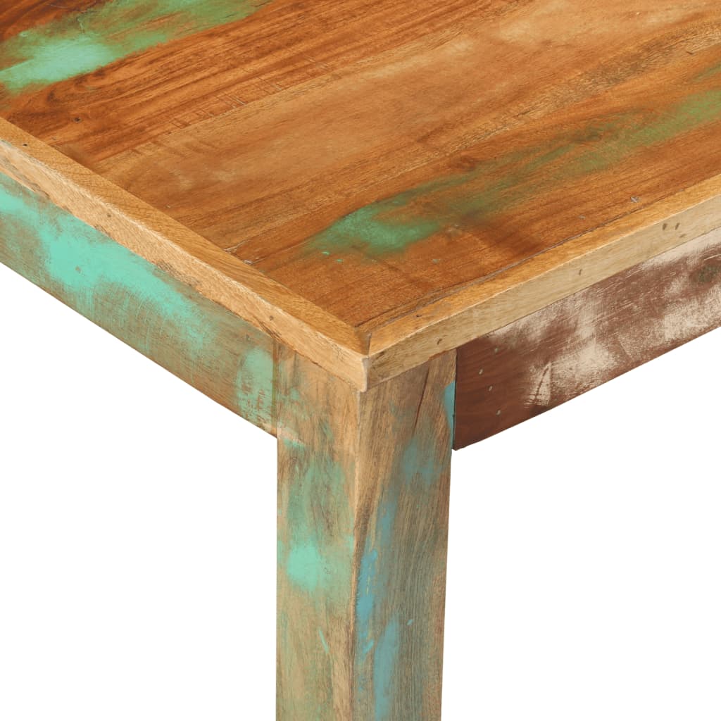 Mesa De Centro Madera Maciza Reciclada 100x55x45 Cm_3