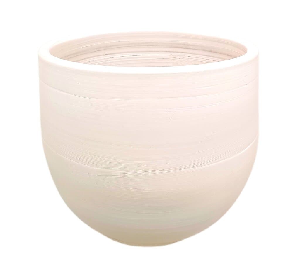 Macetero De Cerámica Peracort Blanco 37x35cm_0