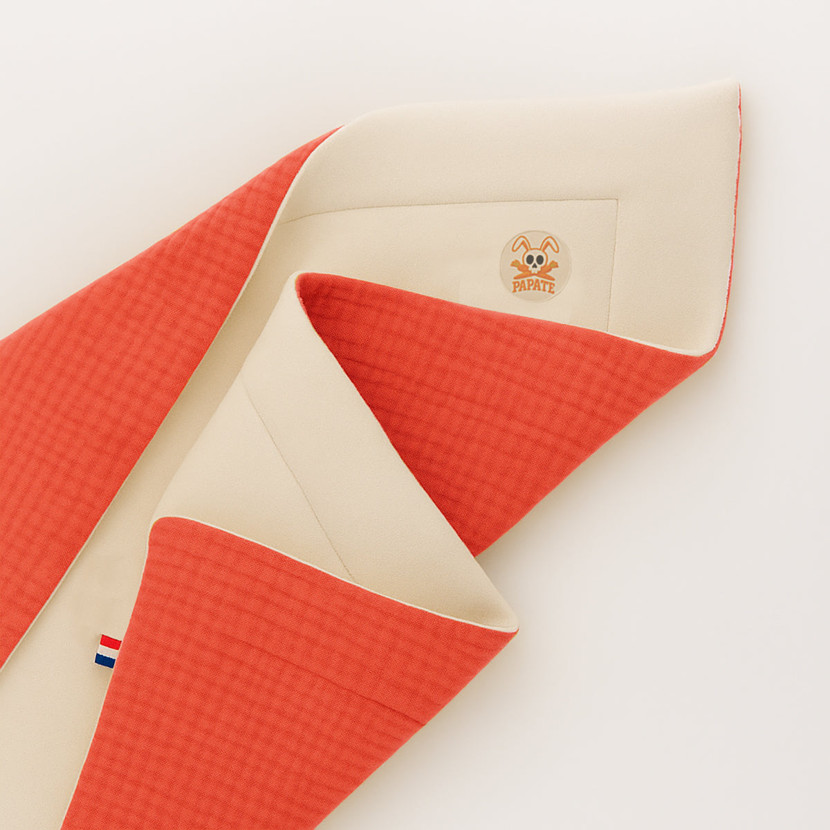 Manta De Algodón Orgánico Rex Blanco Y Fresa_3