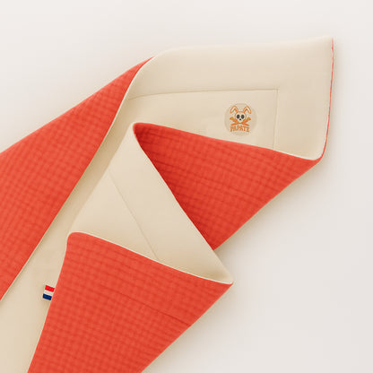 Manta De Algodón Orgánico Rex Blanco Y Fresa_3