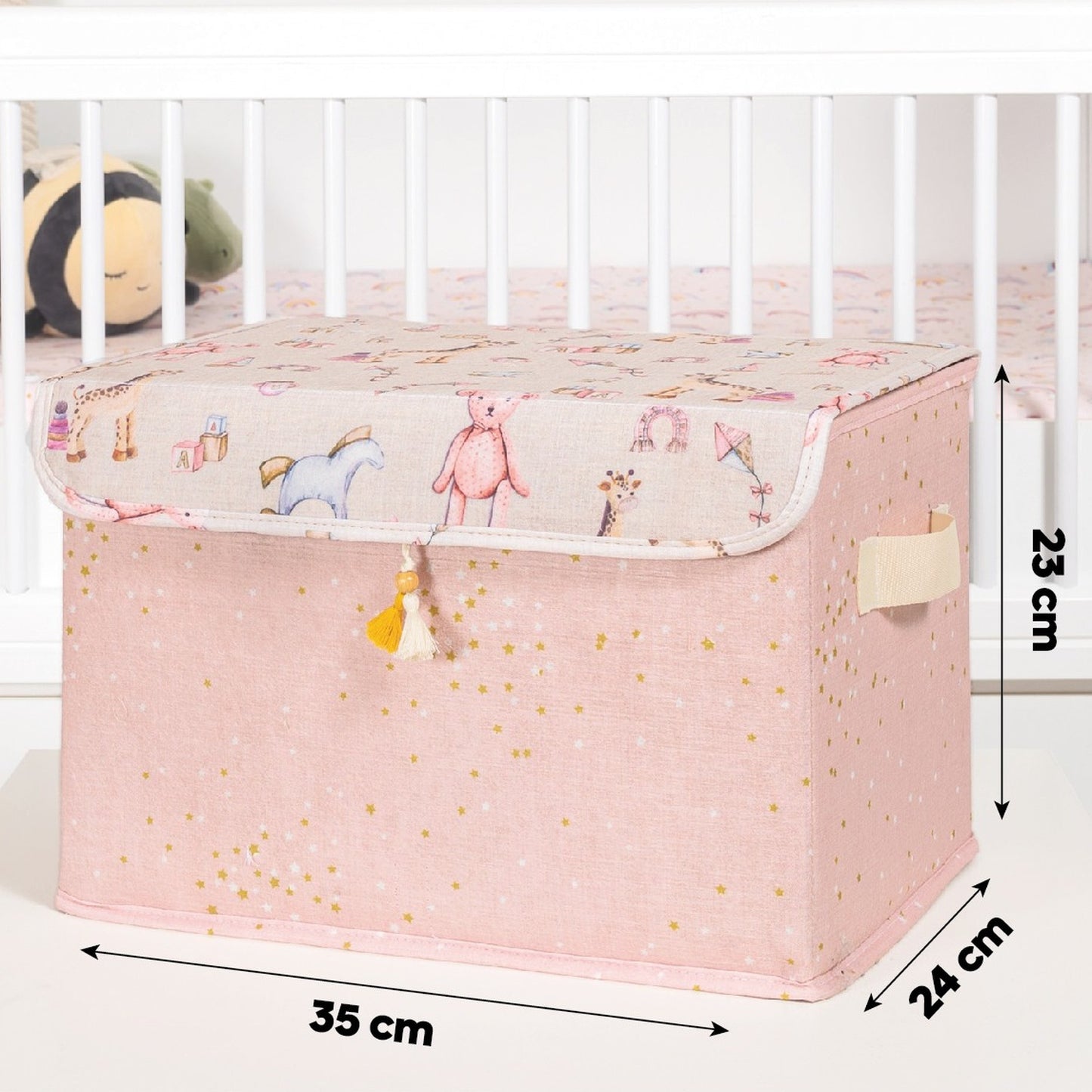 Caja Organizadora Con Tapa Rosa_1