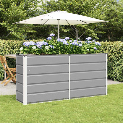 Jardinera Gris Claro 160 X 40 X 75 Cm Acero_1