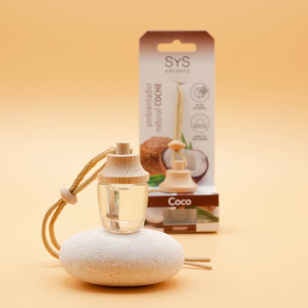 Ambientador Coche Coco SYS Aromas Style 7 ml | Aroma Tropical Dulce | Frescor Duradero | Ambiente Relajante_1