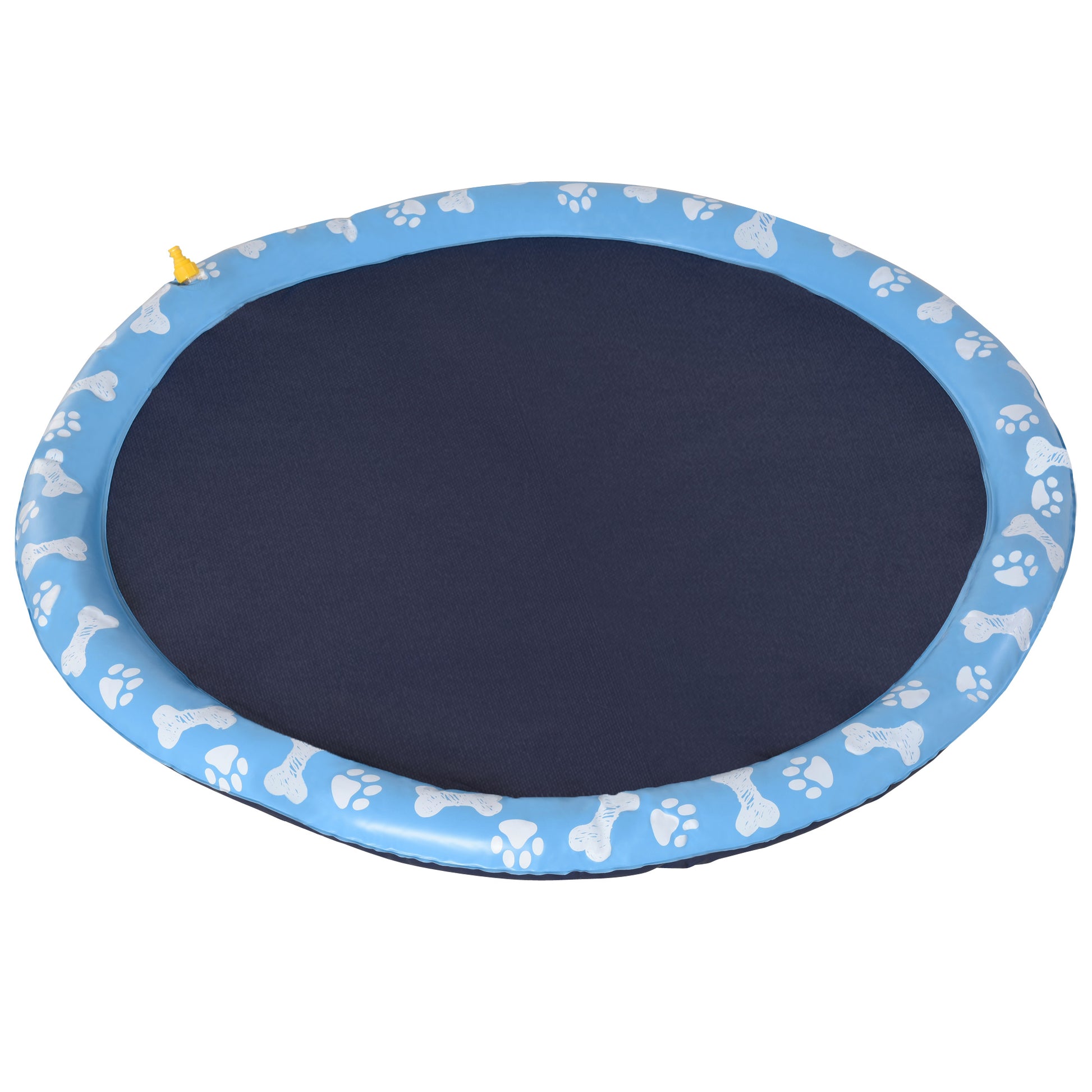 Pawhut Splash Pad Aspersor De Juegos De Agua 170 Cm Para Mascotas Jardín Patio_0