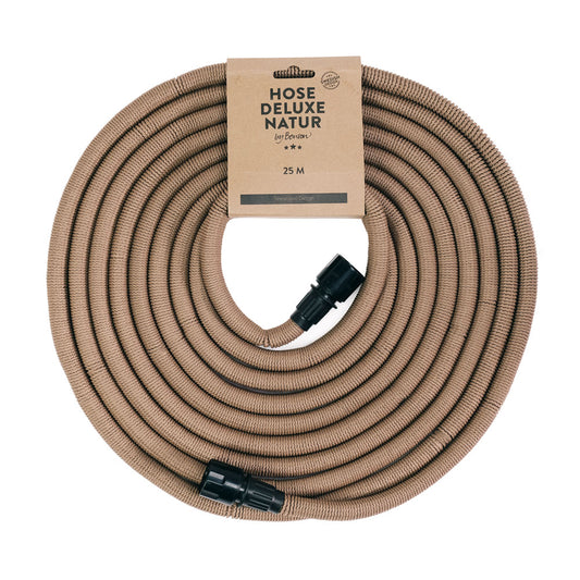 Manguera De Riego Deluxe - Arena, 25 M, Tejido, Látex, Se Expande Con El Agua._0