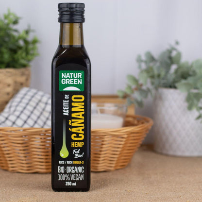 Óleo de Cânhamo Biológico, NaturGreen 250 ml